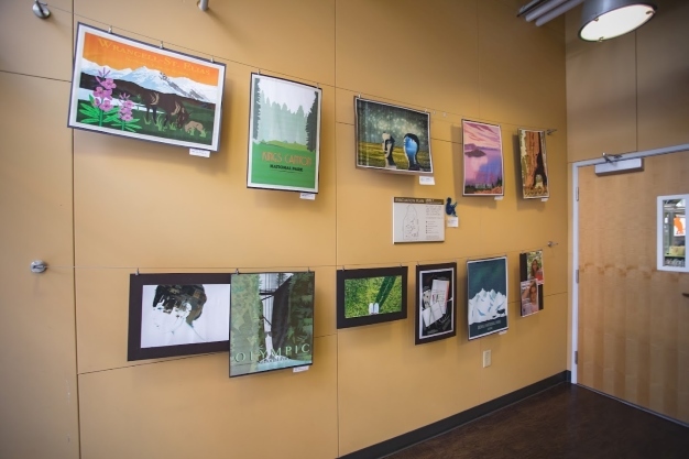 student work on display