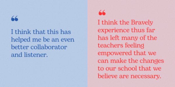 quotes from Bravely participants