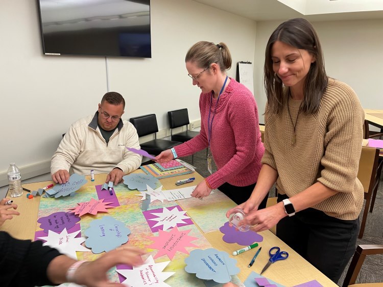 teachers collaborating in professional learning project