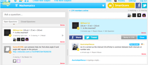 OpenStudy screenshot