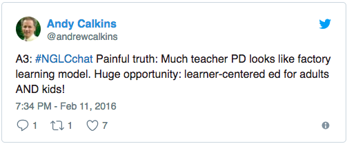 Calkins on teacher-centered PD