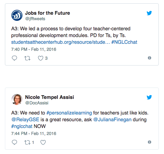 JFF & Assisi on personalized teacher PD