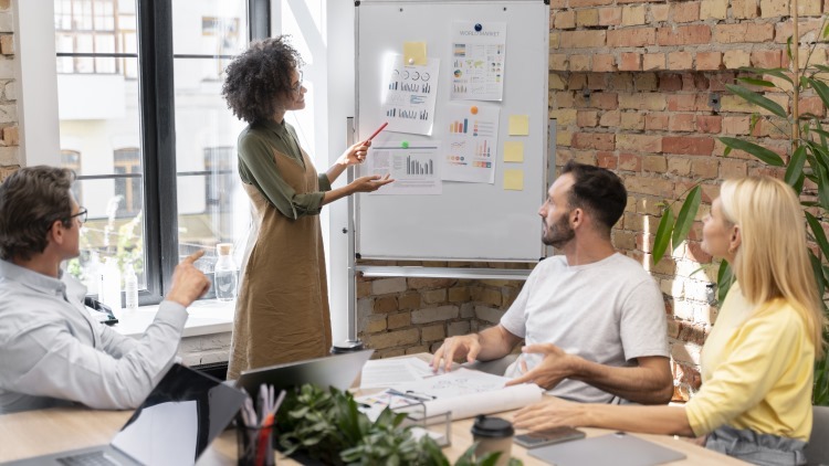 teachers in planning meeting