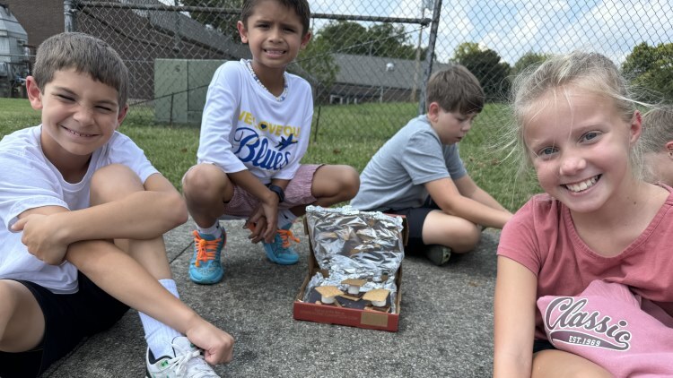 students making smores