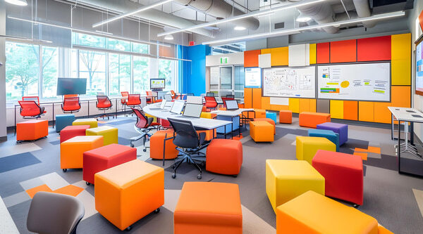 vibrant collaborative workspace