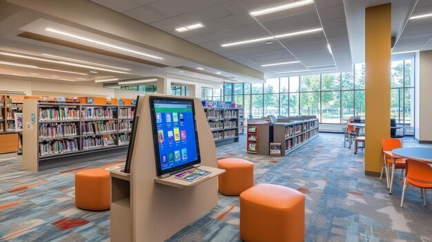 multi-media library space