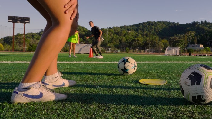 coach with student athletes