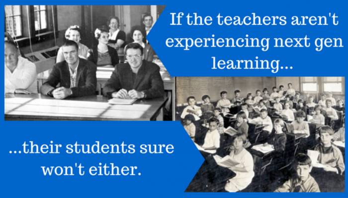 Teacher PD mirrors student learning