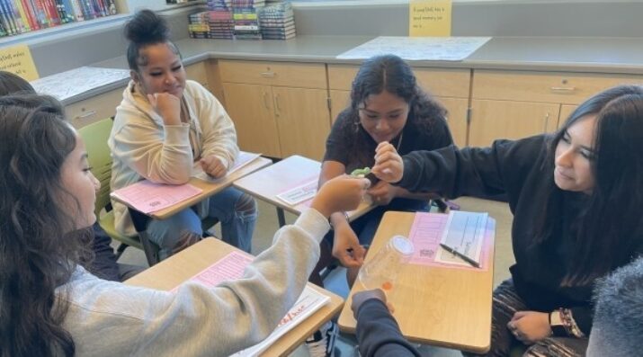 high school students active learning in small groups