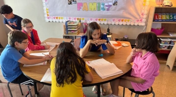 elementary teacher with small group instruction