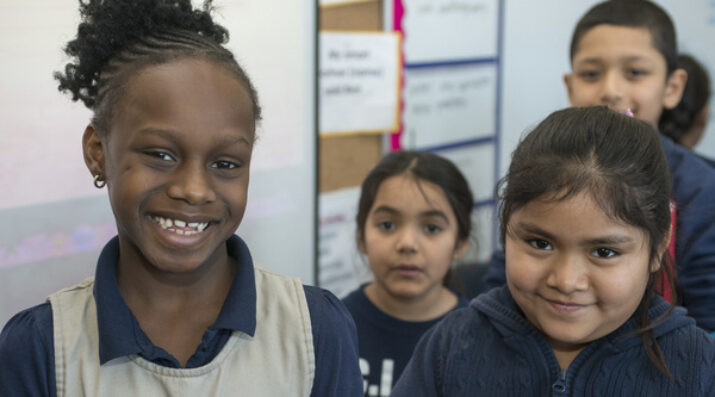 Chicago students smiling