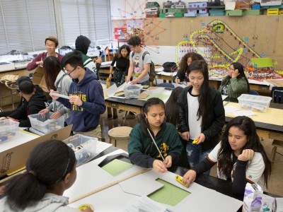 high school students active classroom