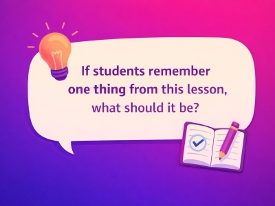 what should students remember from this lesson