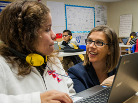 Thrive teacher and student